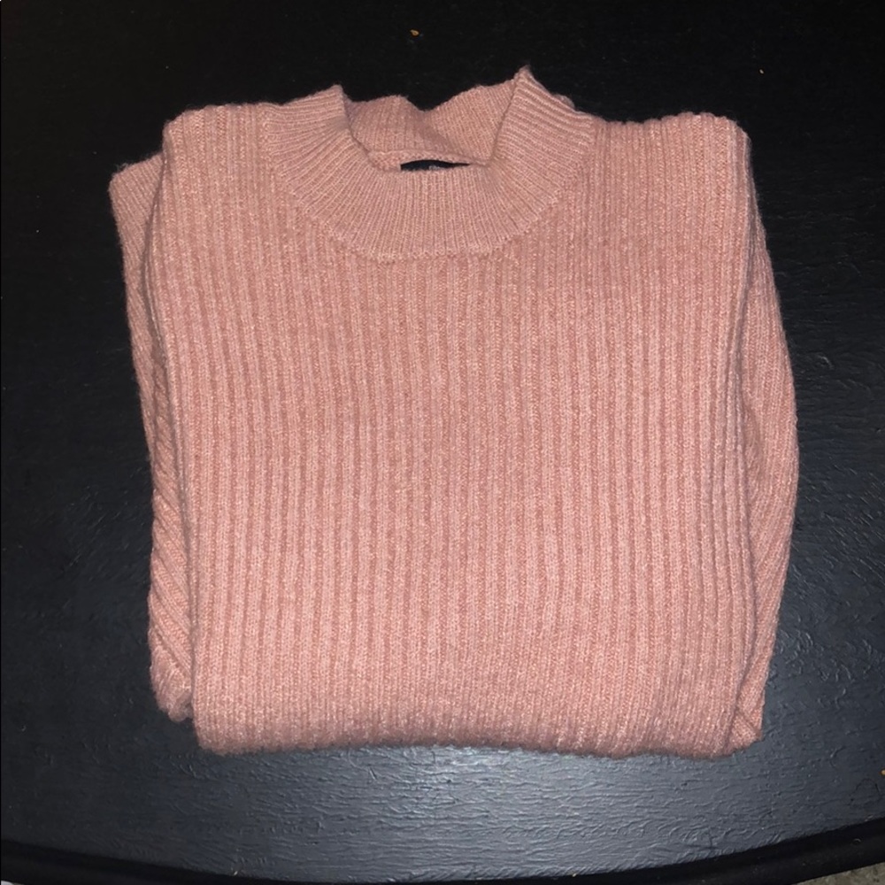Light Pink Ribbed Forever 21 Sweater